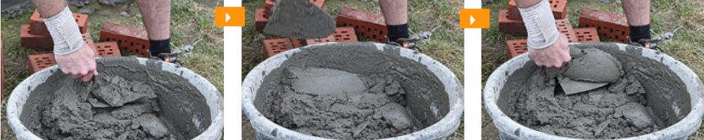 mortelworst maken muur metselen