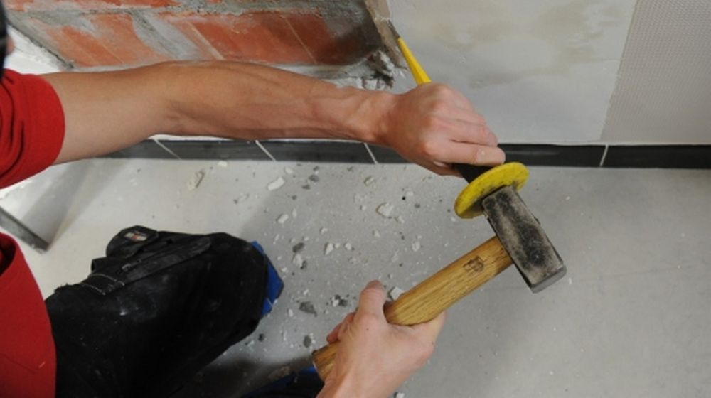 randen schuin renovatiepleister