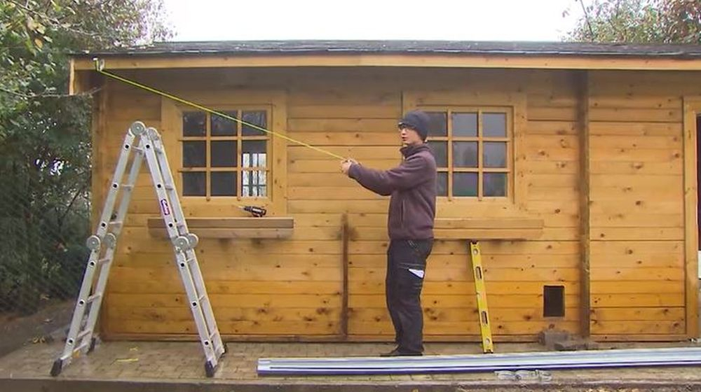 koord spannen dakgoten renovatie