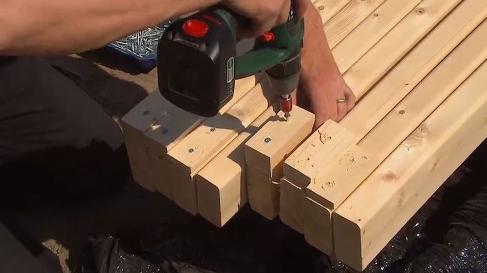 hulpblokjes abri de jardin bois