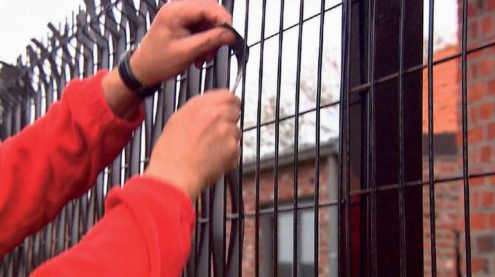 weven draadafsluiting zelf plaatsen