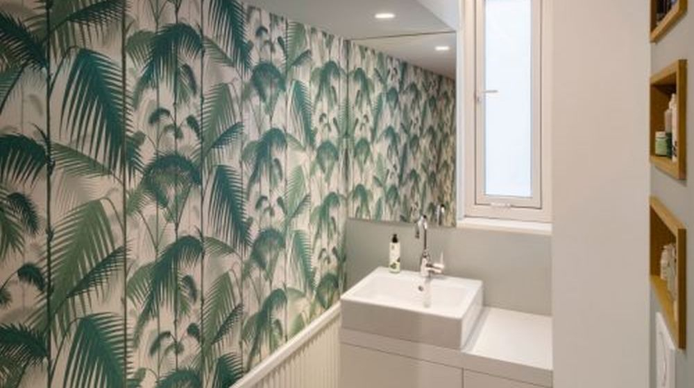 behang badkamer inrichten