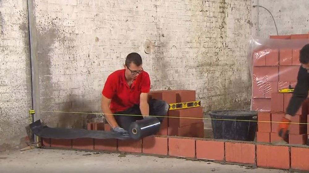 waterkering muur metselen