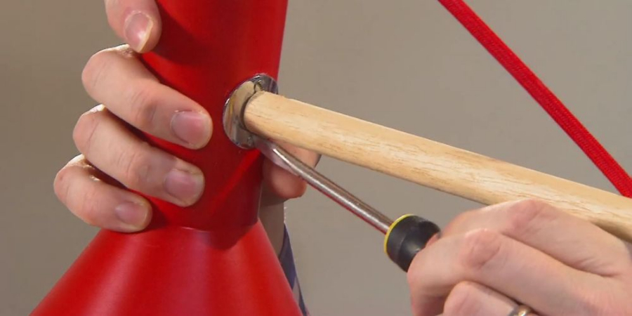 afwerken une lampe sur pieds