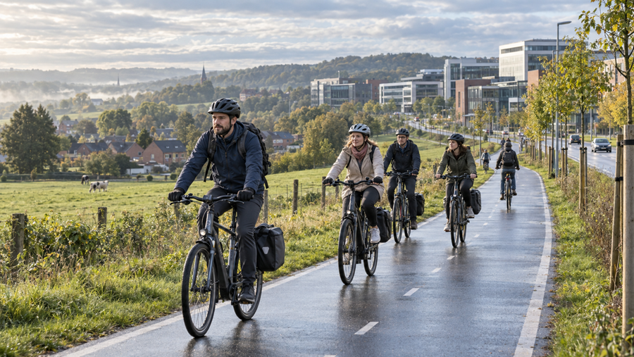 Het fietsgebruik voor woon-werkverkeer neemt toe, maar de verschillen tussen de provincies blijven groot. Ook de gemiddeld afgelegde afstanden lopen sterk uiteen