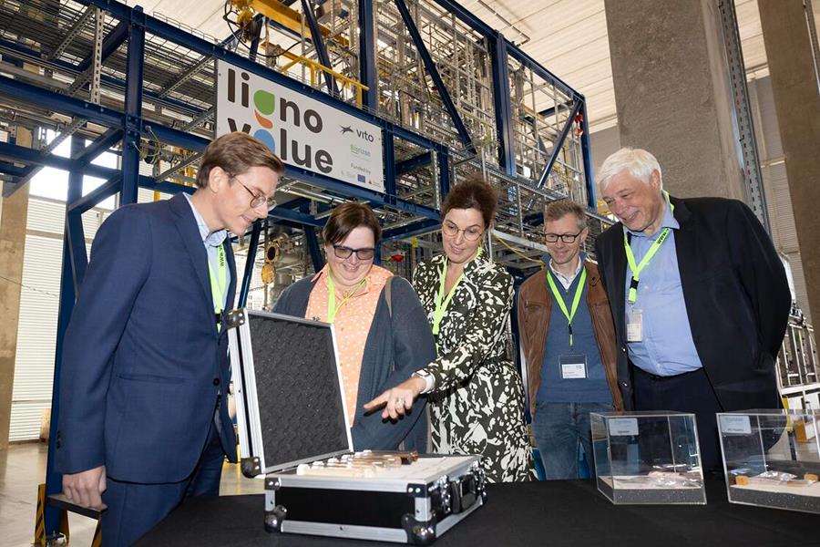 De eerste pilootlijn van bio-aromaten uit lignine in Europa