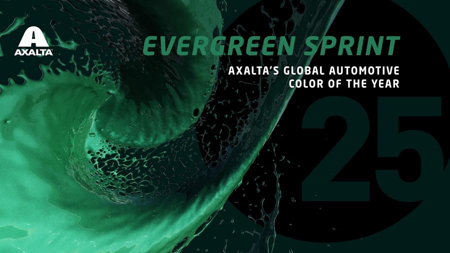 Evergreen Sprint Global Automotive-kleur van het jaar 2025